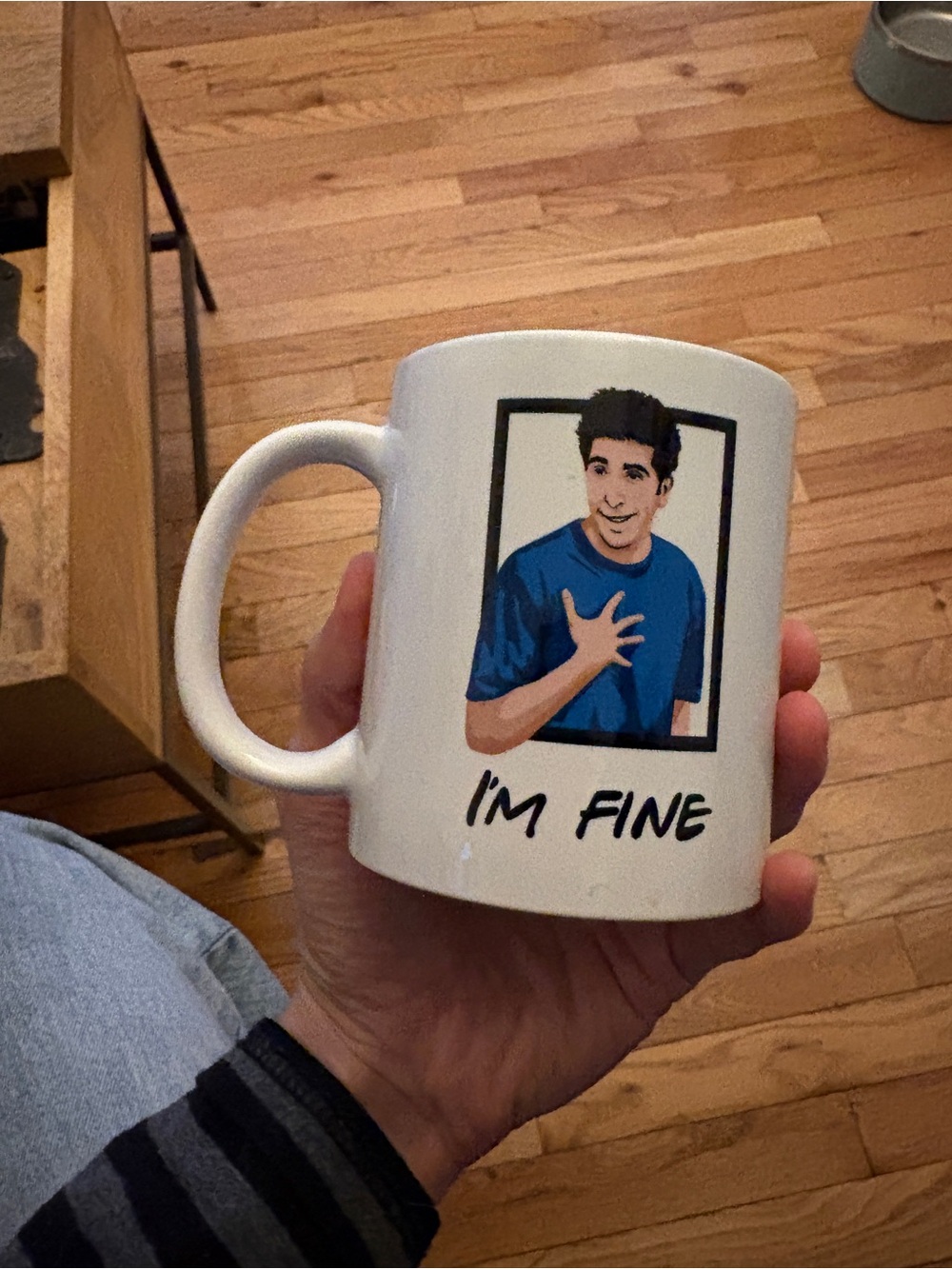 Official F.R.I.E.N.D.S. Merch “I'm Fine” White Ceramic Coffee Mug